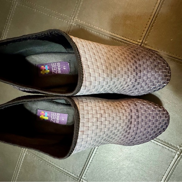 Women’s Zee Alexis Platform Wedge Grey/Silver Ombre Heels Size 41/10 - Picture 6 of 13